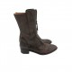 DARK BROWN LEATHER BOOTS VINTAGE DARK BROWN LEATHER BOOTS VINTAGE