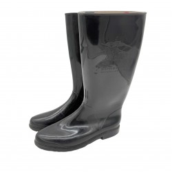 BURBERRY BLACK RAIN BOOTS 