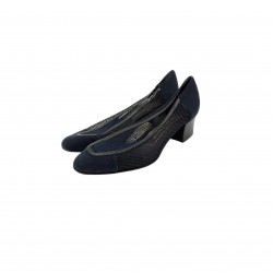 DARK BLUE LOW HEELS VINTAGE 