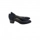 DARK BLUE LOW HEELS VINTAGE DARK BLUE LOW HEELS VINTAGE