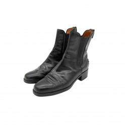 TOD'S BLACK BOOTS LEATHER