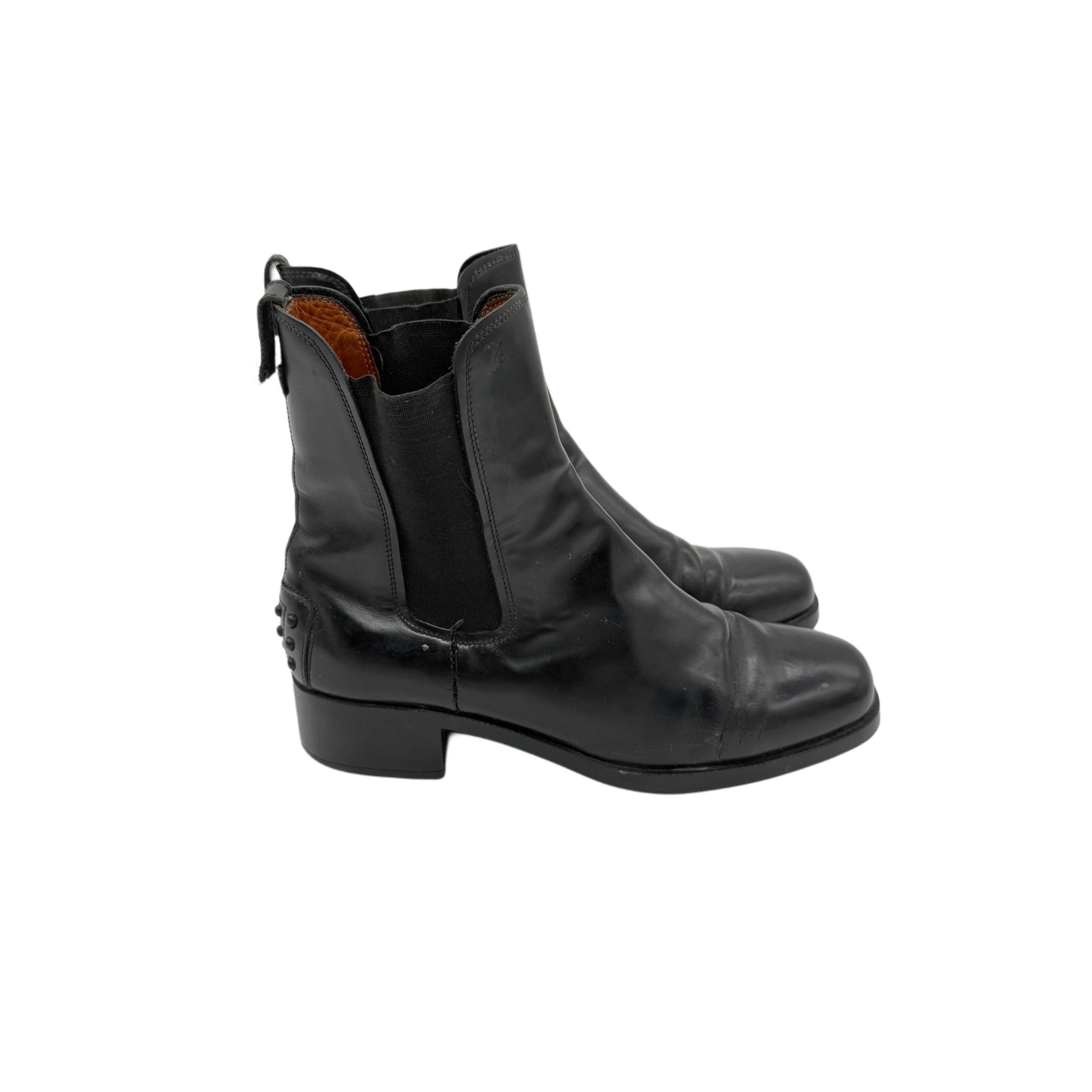 TOD'S BLACK BOOTS LEATHER TOD'S BLACK BOOTS LEATHER
