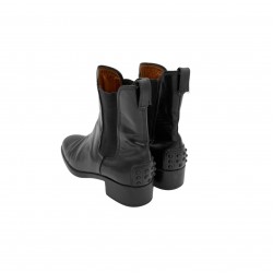 TOD'S BLACK BOOTS LEATHER