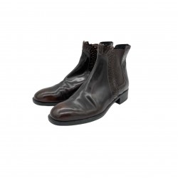 TOD'S BLACK BOOTS LEATHER