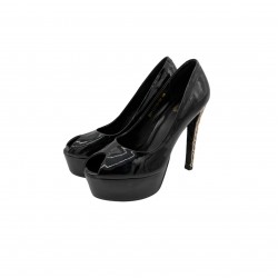 CHRISTIAN DIOR BLACK PEEP TOE