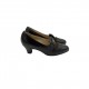 SALAMANDER BLACK LEATHER HEELS SALAMANDER BLACK LEATHER HEELS