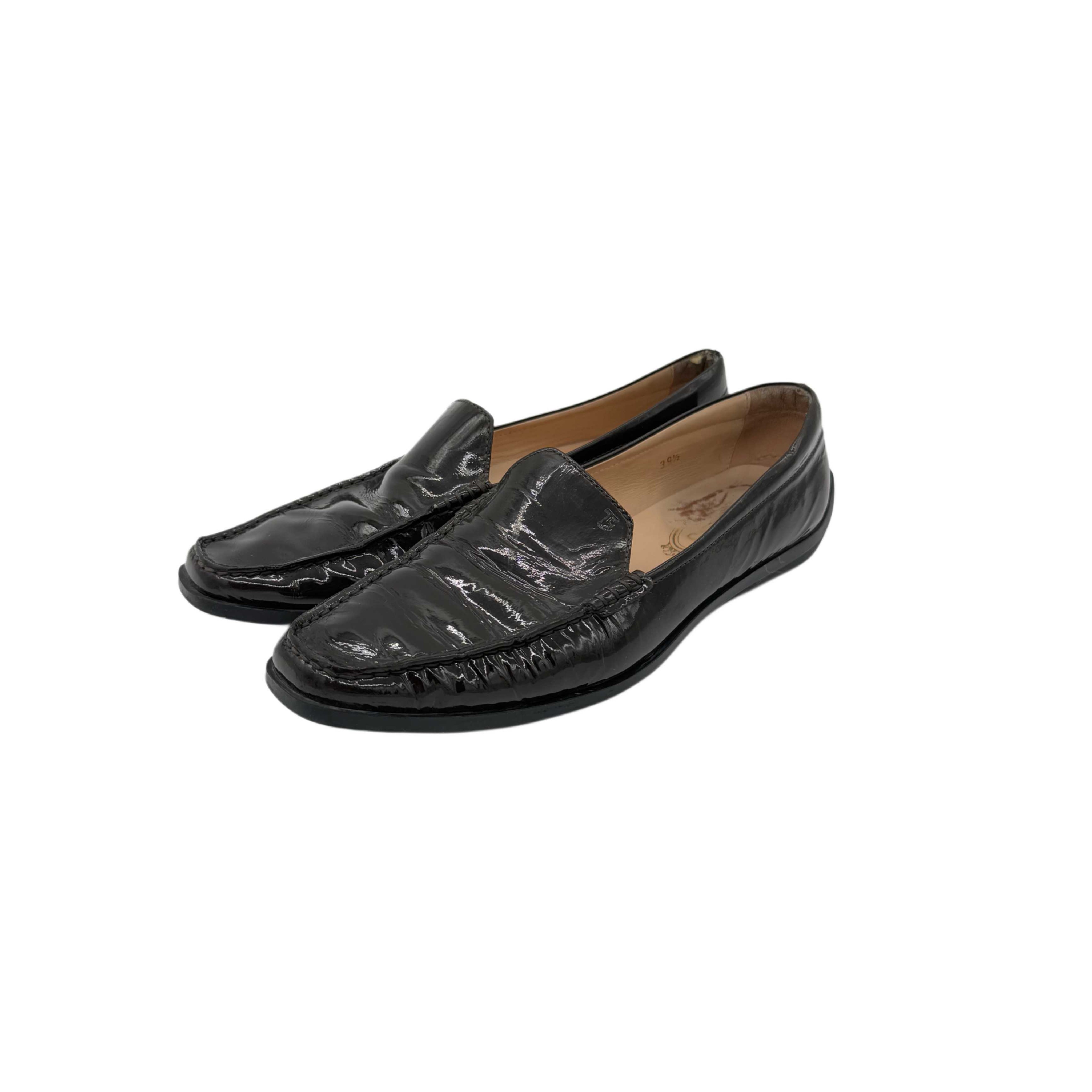 TOD'S BLACK LEATHER LOAFERS TOD'S BLACK LEATHER LOAFERS