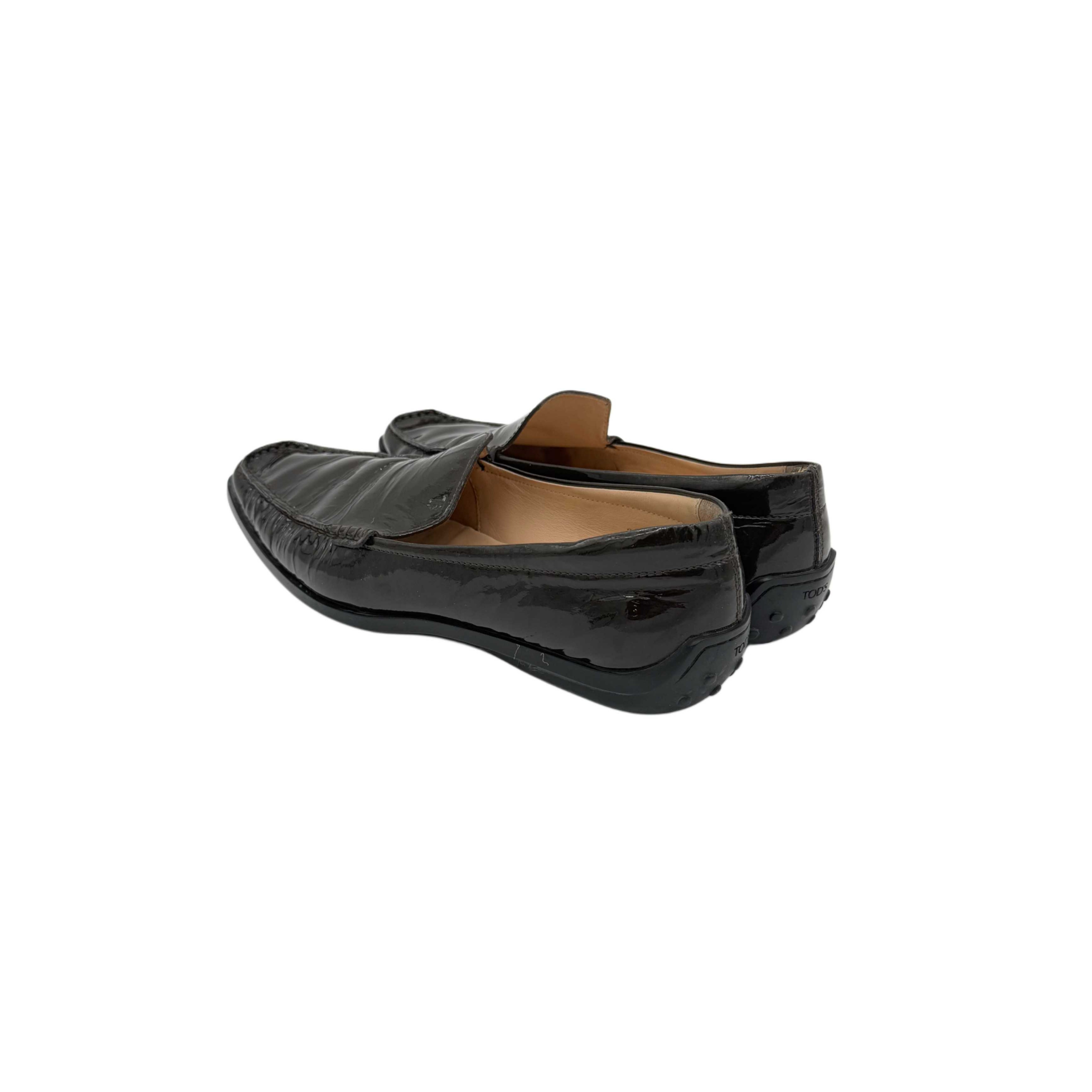 TOD'S BLACK LEATHER LOAFERS TOD'S BLACK LEATHER LOAFERS