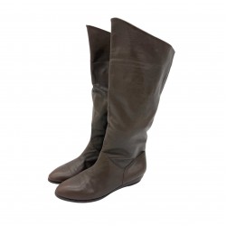 BROWN LEATHER BOOTS VINTAGE