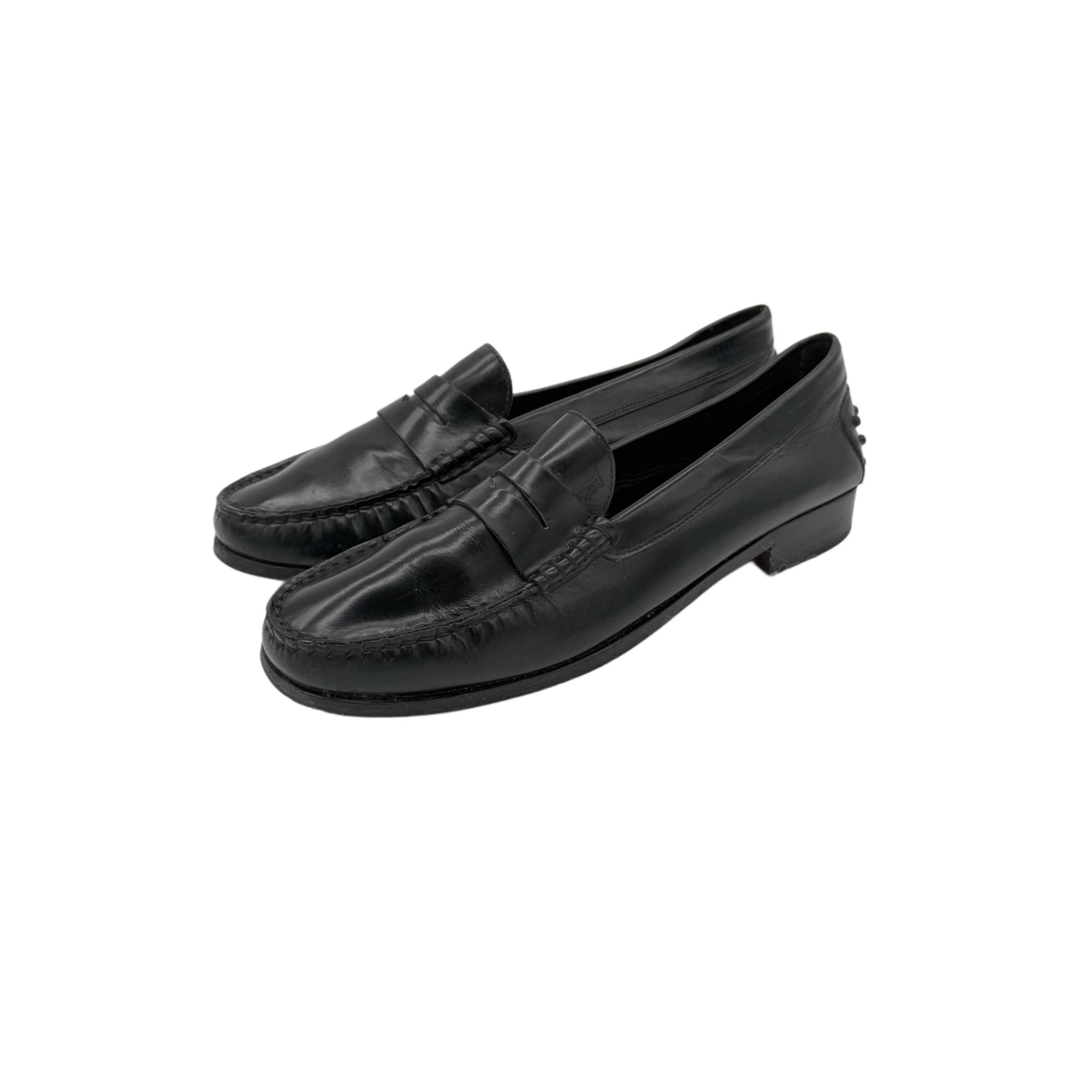 TOD'S BLACK MOCCASINS TOD'S BLACK MOCCASINS