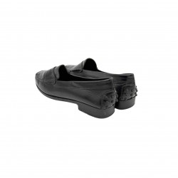 TOD'S BLACK MOCCASINS 