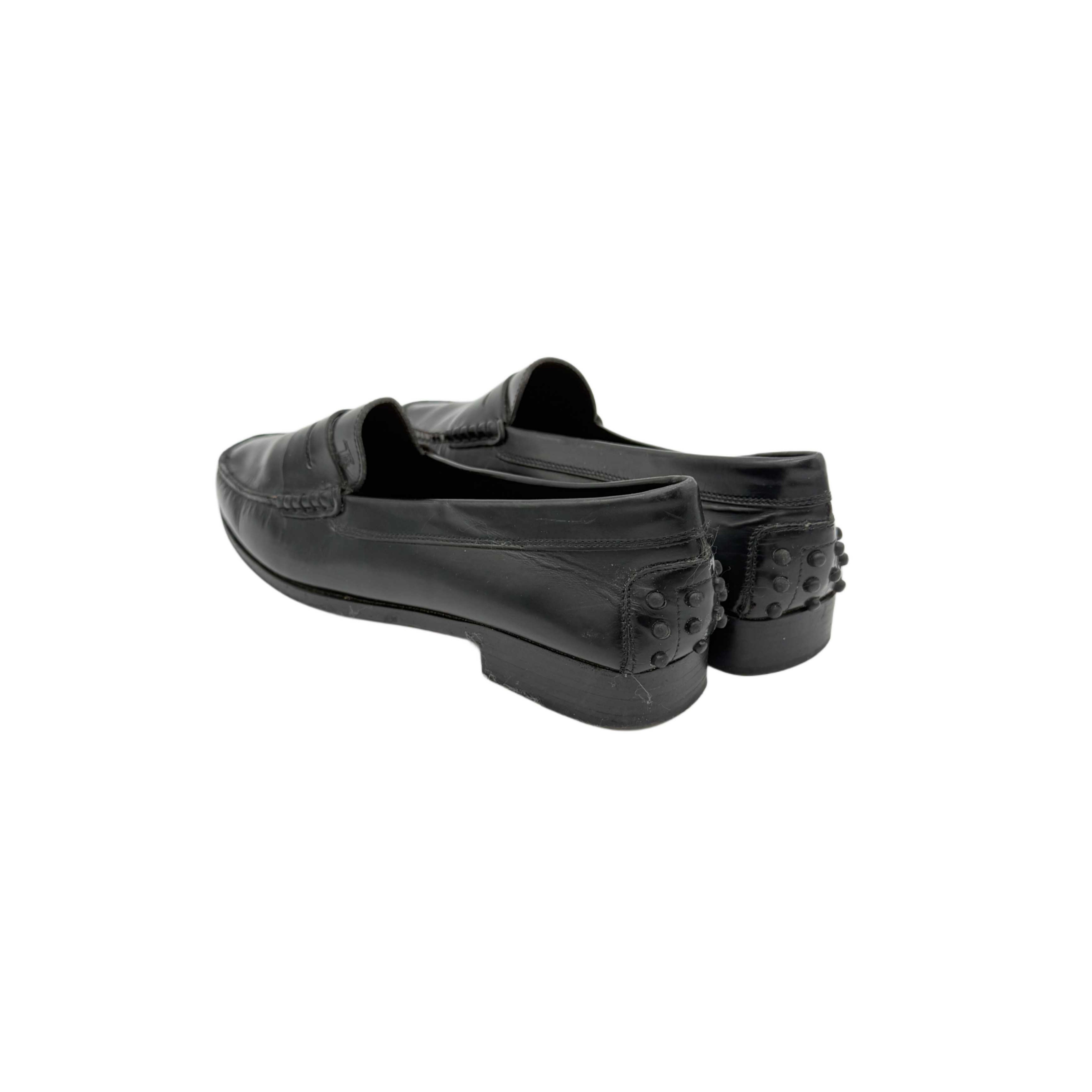 TOD'S BLACK MOCCASINS TOD'S BLACK MOCCASINS