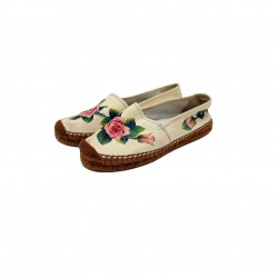 DOLCE AND GABBANA LEATHER ESPADRILLES 