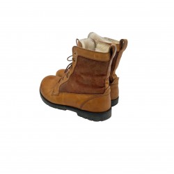 BIRKENSTOCK BROWN LEATHER BOOTS 