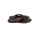 BALLY BROWN LEATHER SLIPPERS 