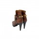 RALPH LAUREN BROWN HIGH HEEL BOOTS RALPH LAUREN BROWN HIGH HEEL BOOTS