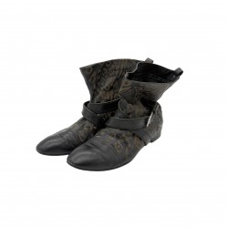 BLACK LEOPARD BOOTS VINTAGE