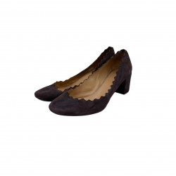 CHLOE SUEDE LOW HEELS
