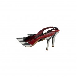 DOLCE AND GABBANA TAORMINA LEATHER HEELS