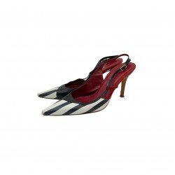 DOLCE AND GABBANA TAORMINA LEATHER HEELS