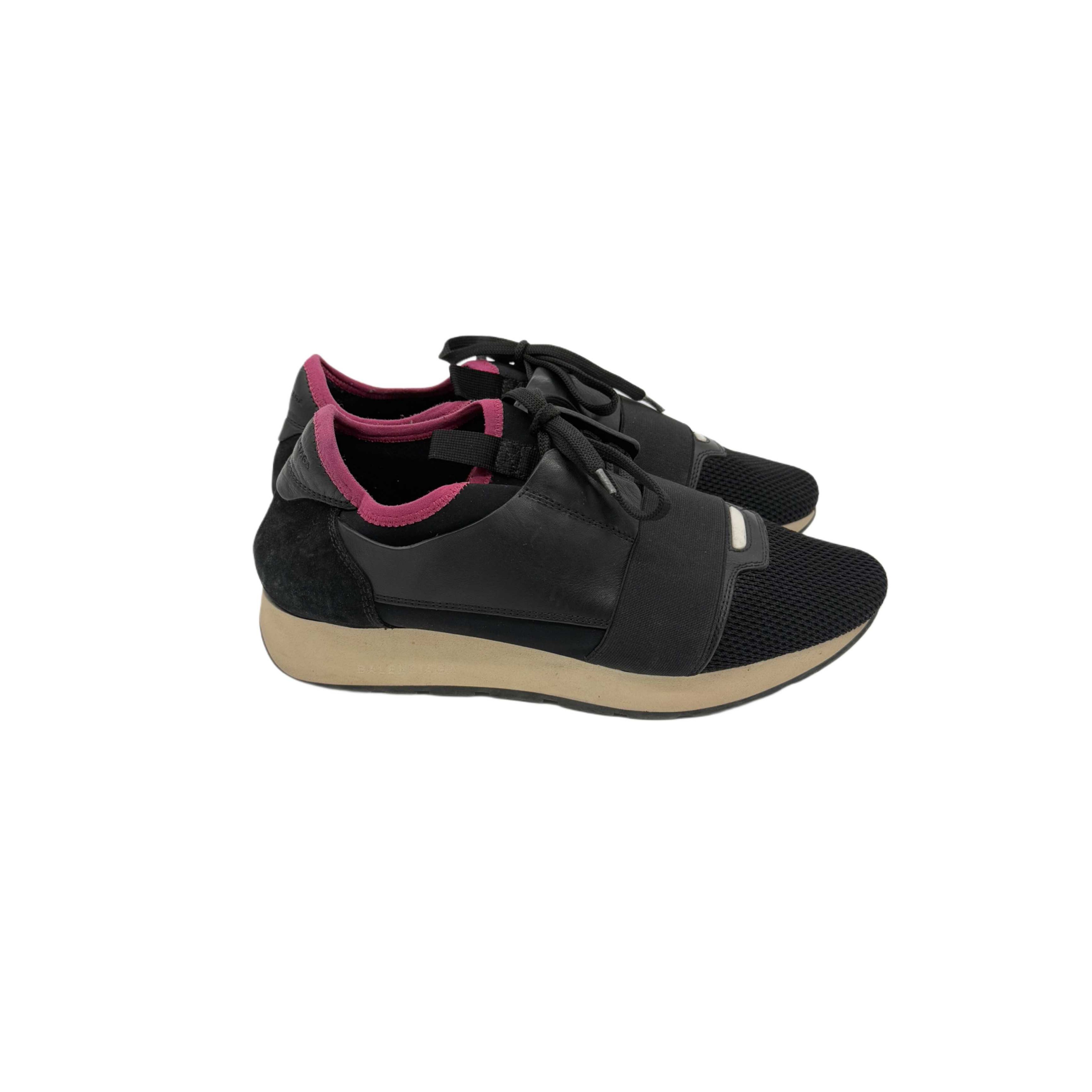 BALENCIAGA CLOTH TRAINERS BLACK BALENCIAGA CLOTH TRAINERS BLACK