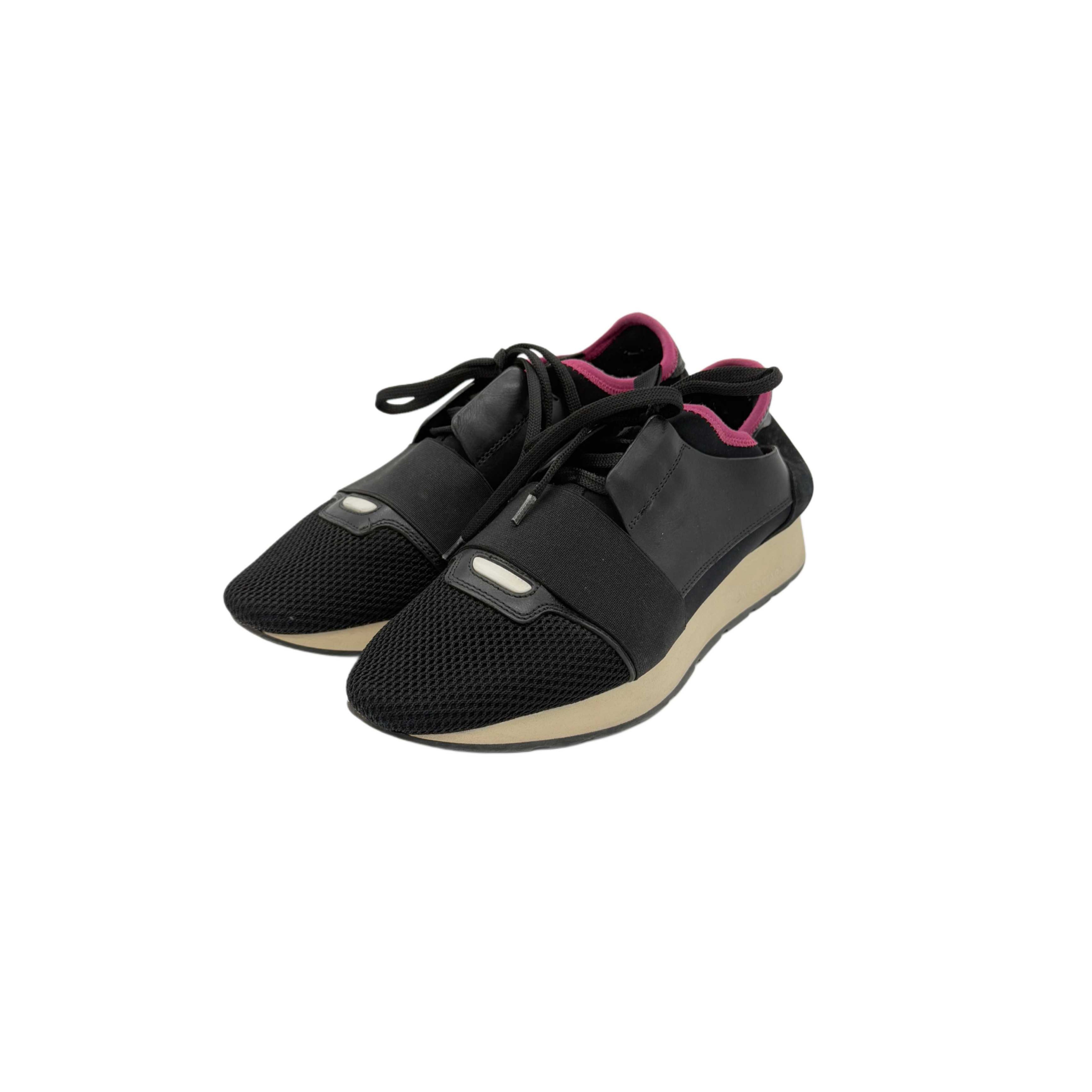 BALENCIAGA CLOTH TRAINERS BLACK BALENCIAGA CLOTH TRAINERS BLACK
