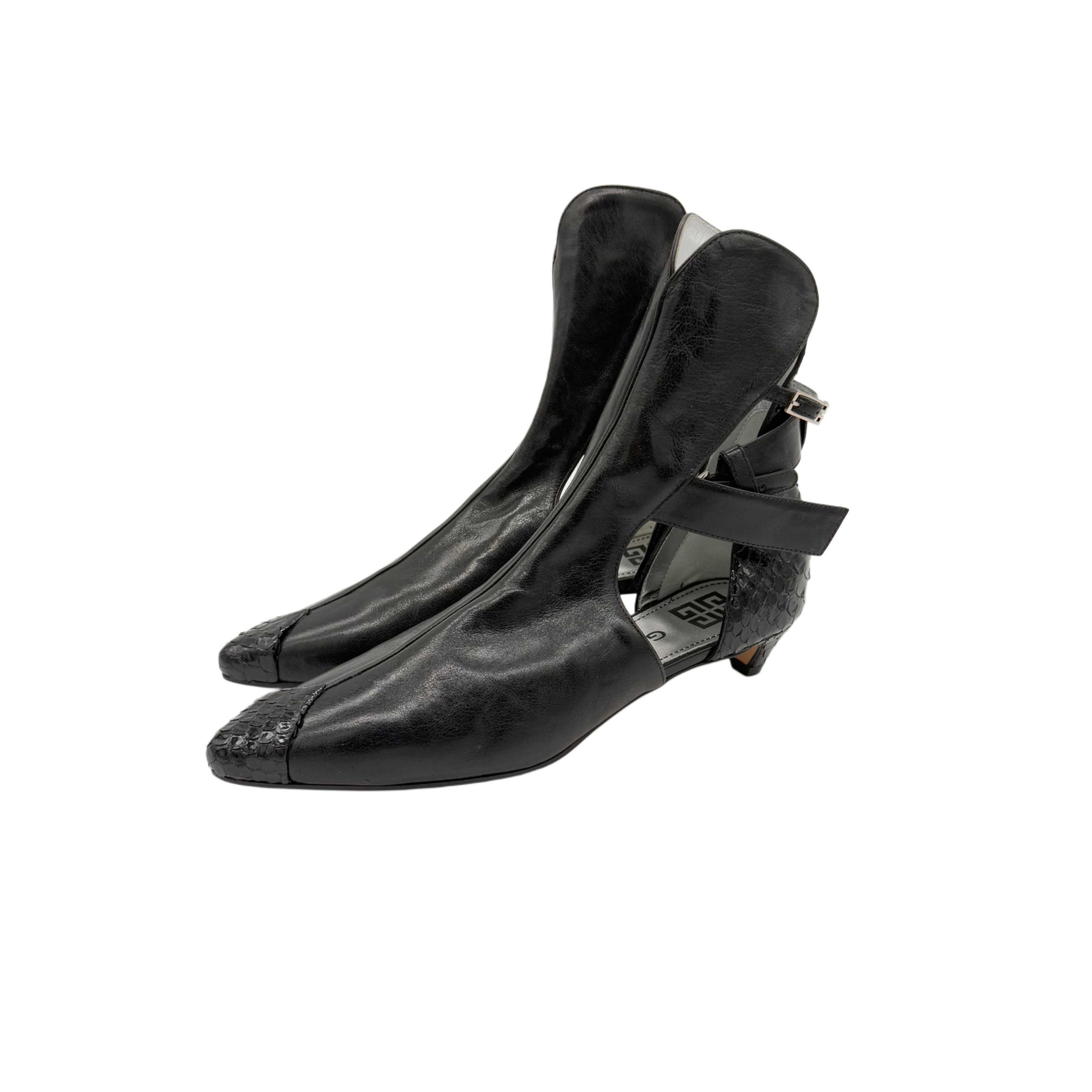 GIVENCHY PYTHON ANKLE BOOTS