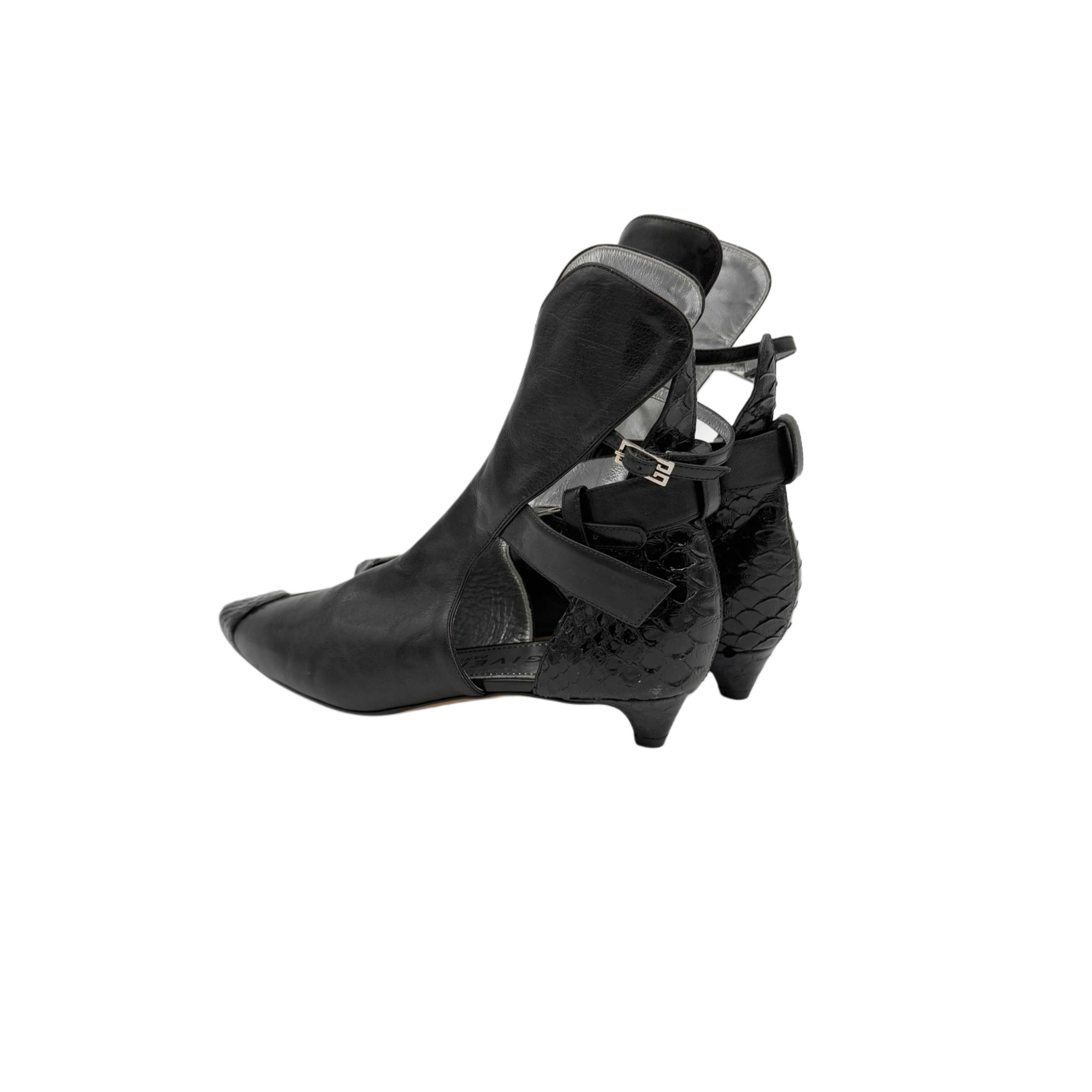 GIVENCHY PYTHON ANKLE BOOTS