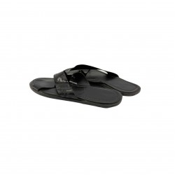 DOLCE AND GABBANA BLACK SLIPPERS