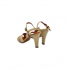 NUDE HIGH HEELS SANDALS VINTAGE