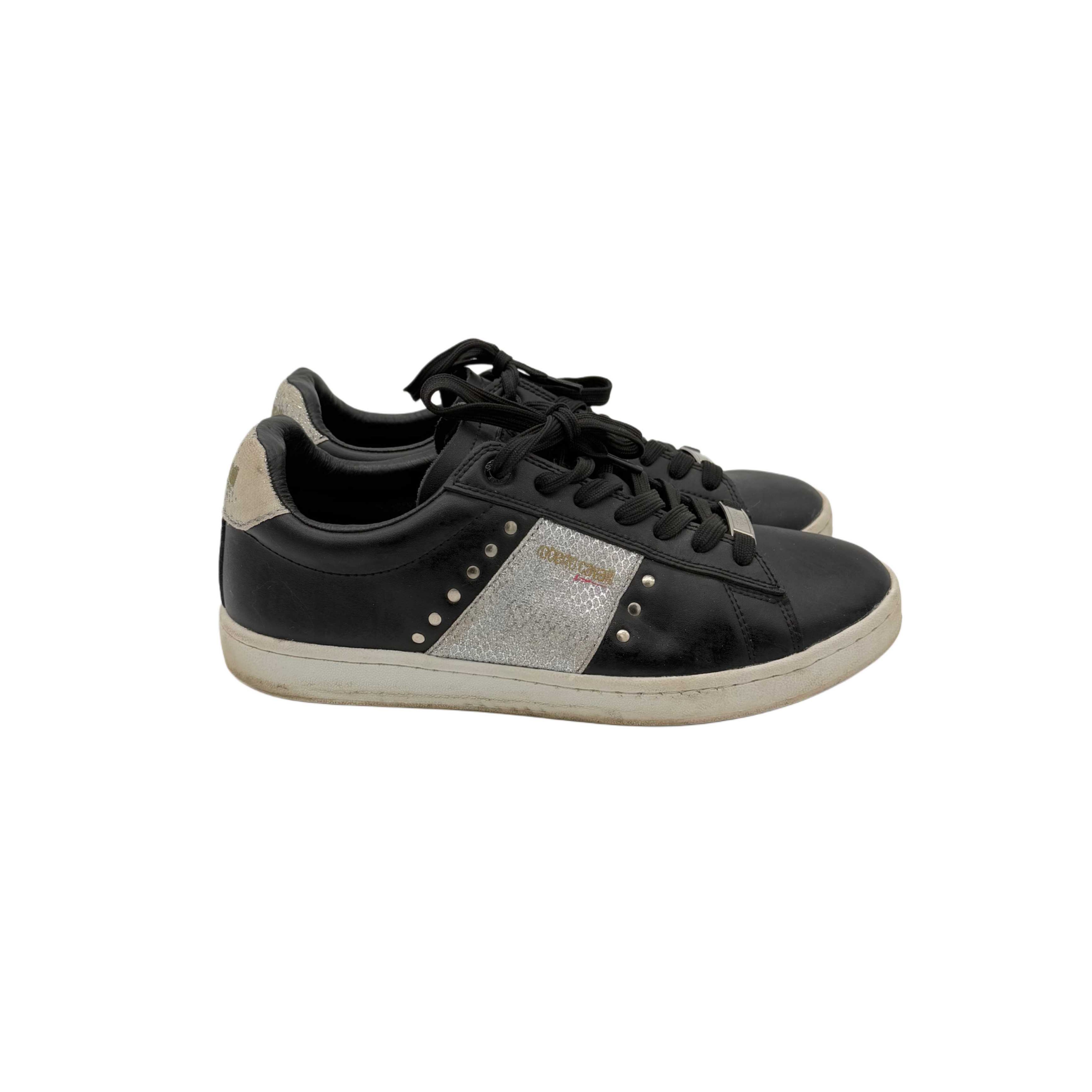 ROBERTO CAVALI BLACK SNEAKERS