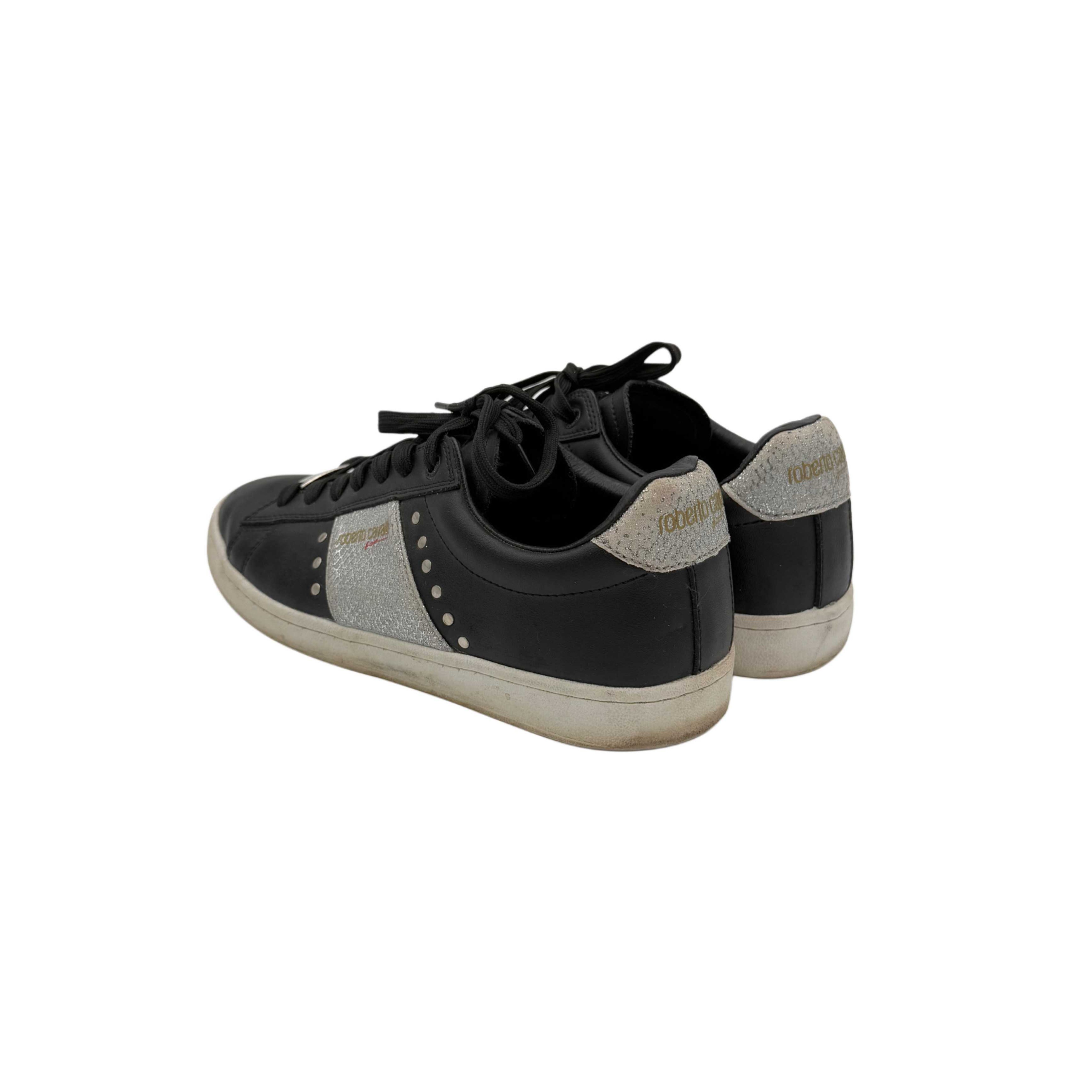 ROBERTO CAVALI BLACK SNEAKERS