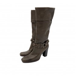 BROWN LEATHER BOOTS 
