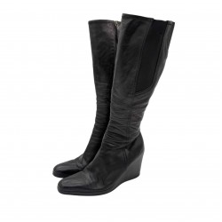 PRADA PLATFORM BOOTS BLACK