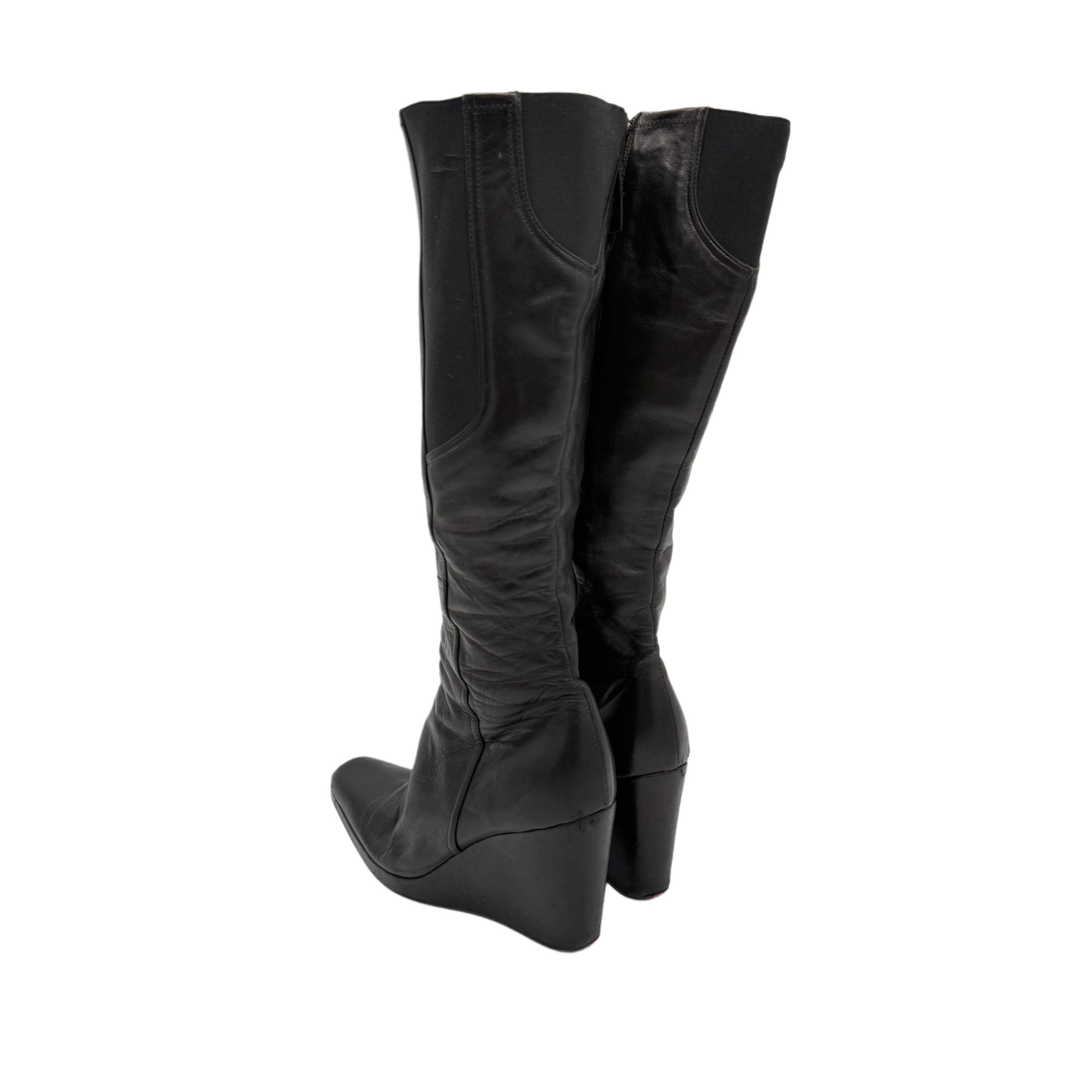 PRADA PLATFORM BOOTS BLACK PRADA PLATFORM BOOTS BLACK