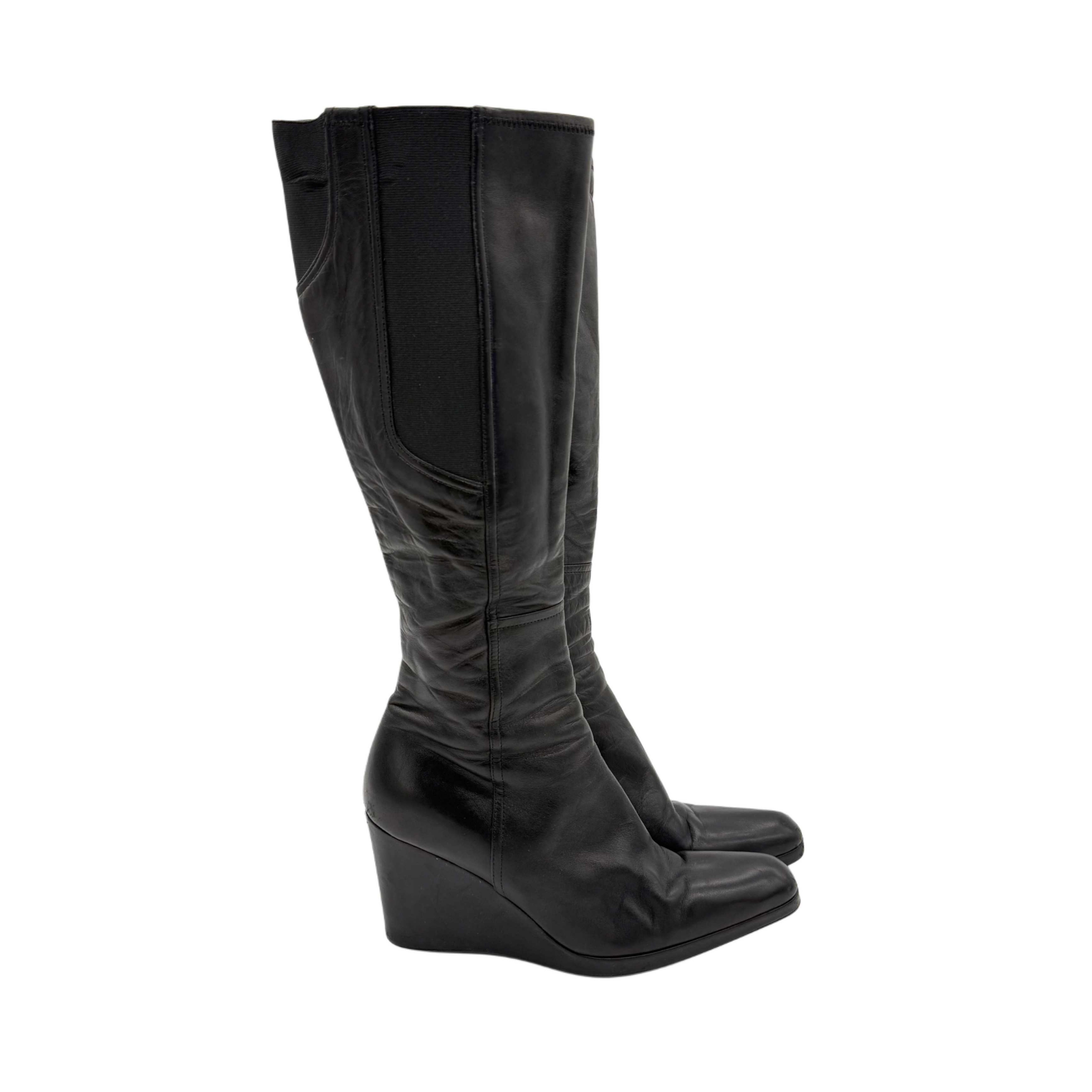 PRADA PLATFORM BOOTS BLACK PRADA PLATFORM BOOTS BLACK