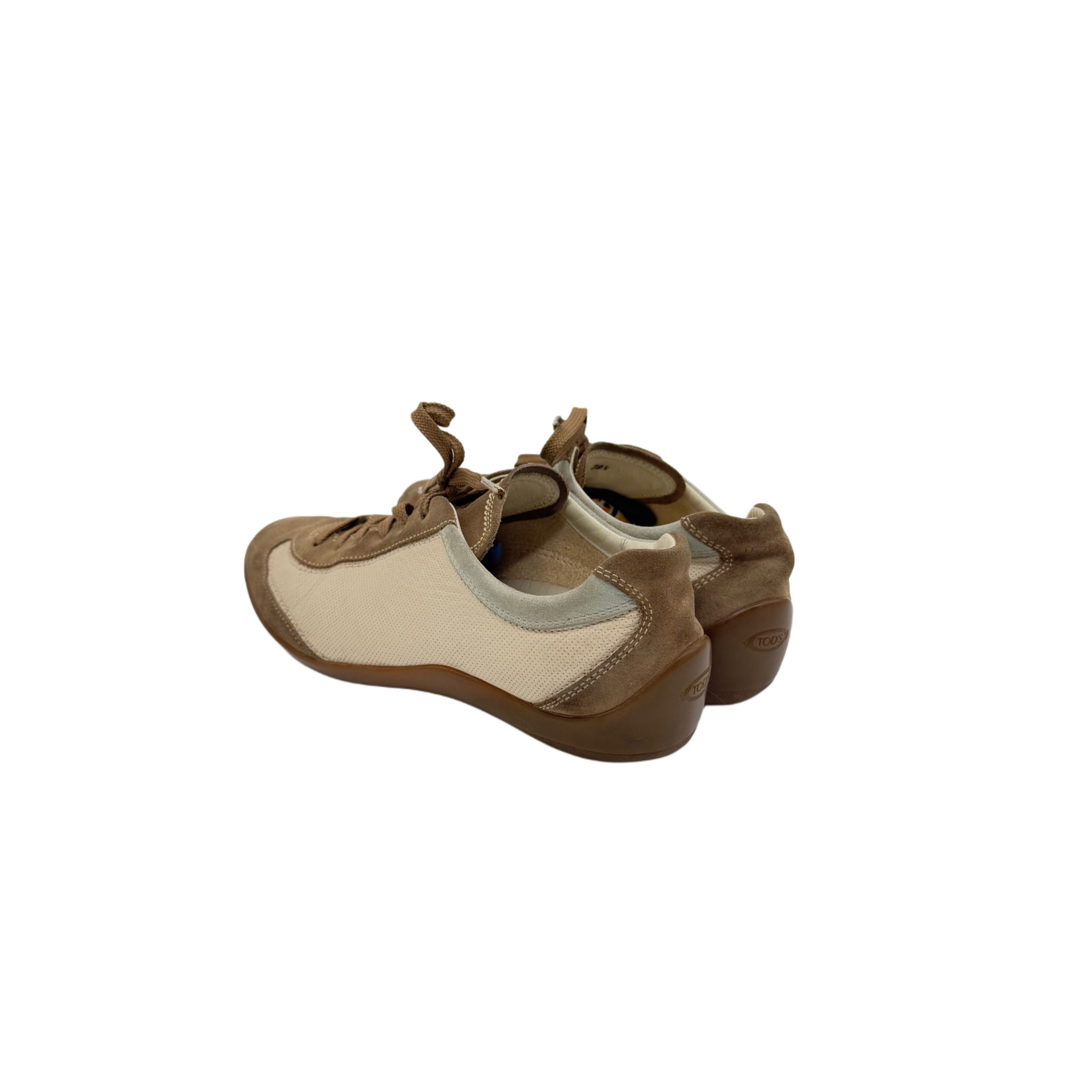 TODS BROWN LACE UP SNEAKERS TODS BROWN LACE UP SNEAKERS