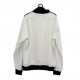 ADIDAS WHITE JACKET WITH BLACK STRAPS ADIDAS WHITE JACKET WITH BLACK STRAPS