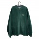 ADIDAS GREEN FLEECE SWEATSHIRT ADIDAS GREEN FLEECE SWEATSHIRT