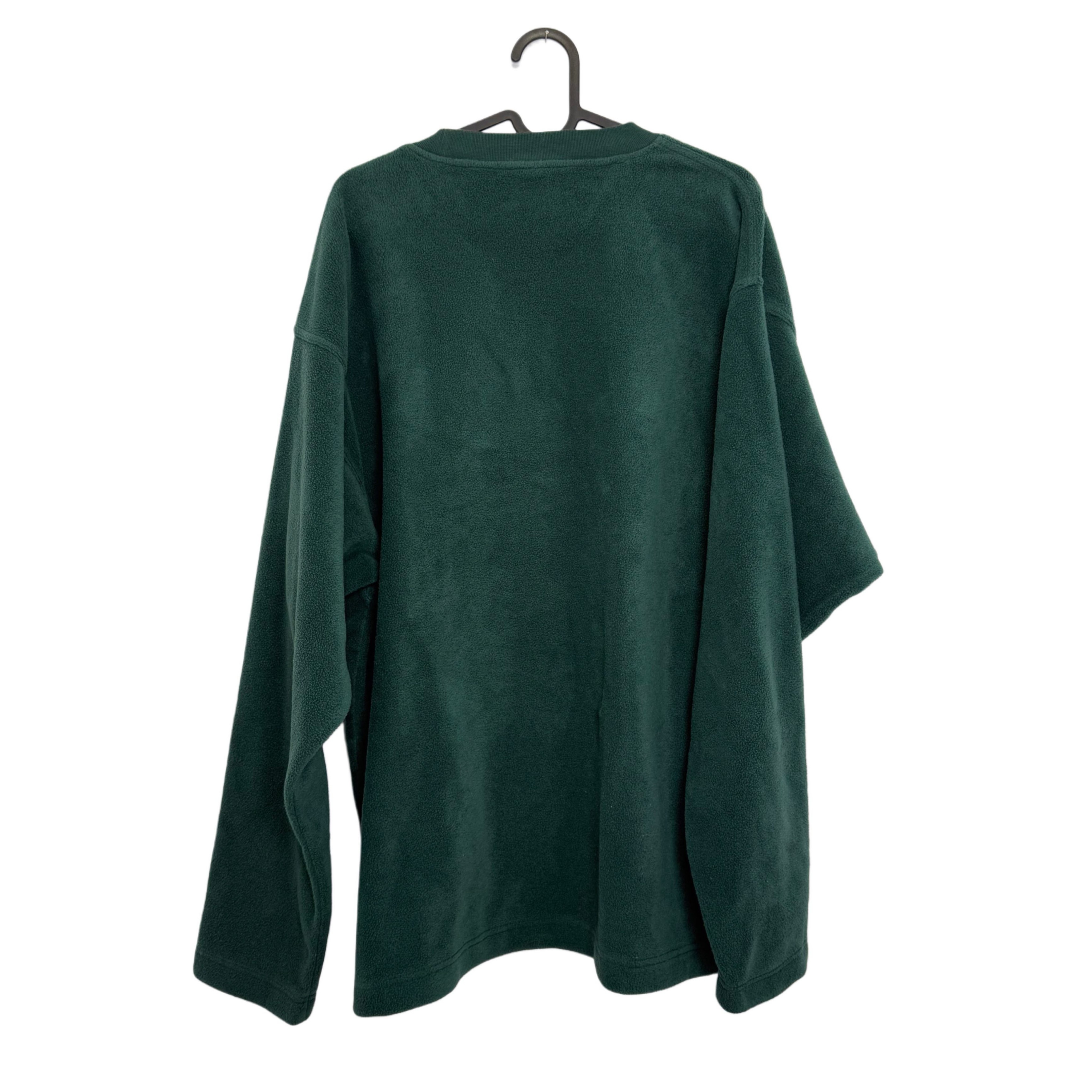 ADIDAS GREEN FLEECE SWEATSHIRT ADIDAS GREEN FLEECE SWEATSHIRT