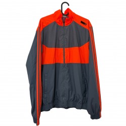 ADIDAS GREY AND ORANGE JACKET 