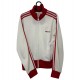ADIDAS WHITE AND RED STRAPS JACKET ADIDAS WHITE AND RED STRAPS JACKET