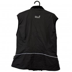 JACK WOLFSKIN BLACK SLEEVELESS  JACKET 