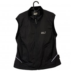 JACK WOLFSKIN BLACK SLEEVELESS  JACKET 