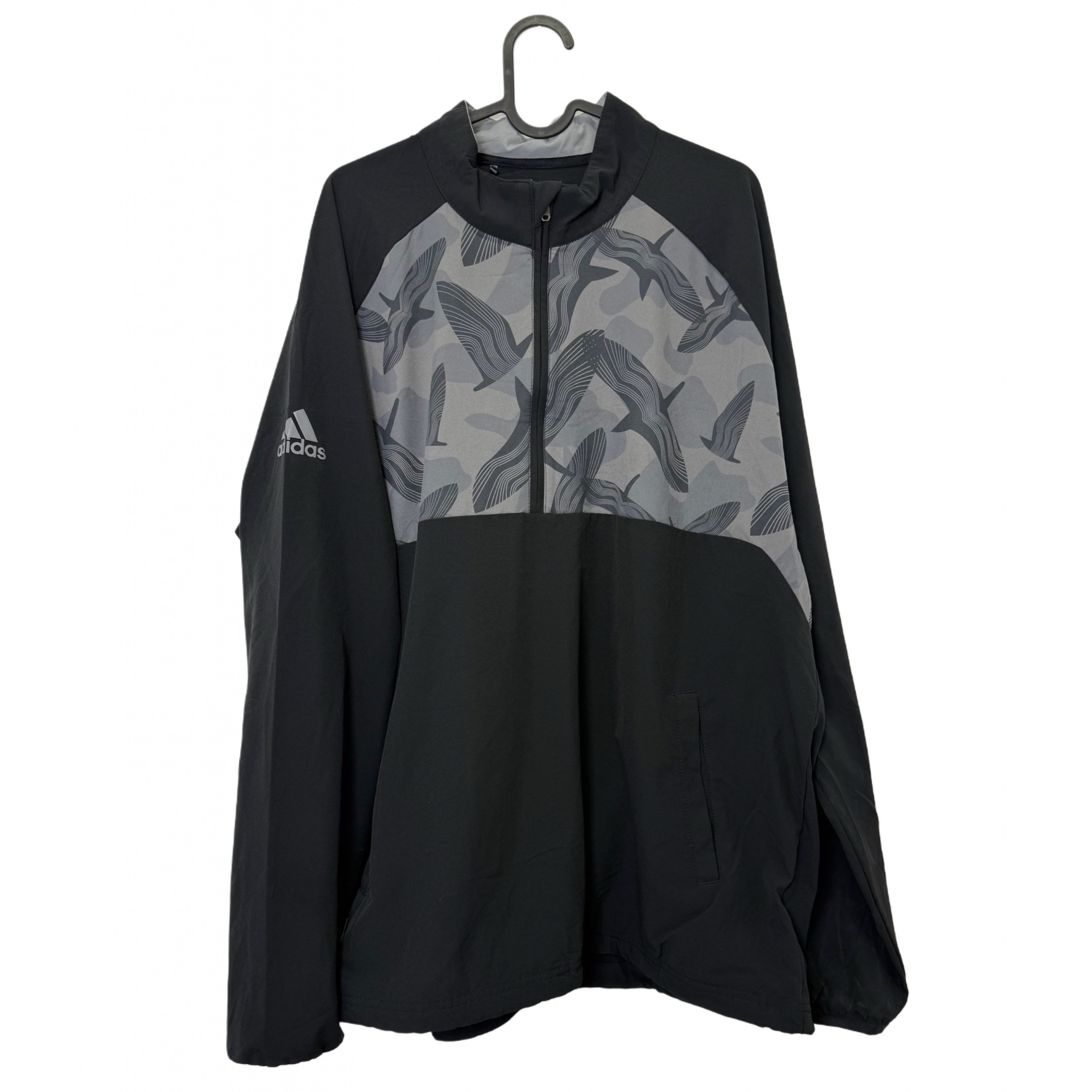 ADIDAS BLACK HALF ZIPPER ADIDAS BLACK HALF ZIPPER