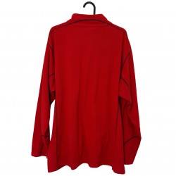 COLUMBIA RED HALF ZIPPER FLEECE 
