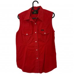LEE SLEEVELESS SHIRT RED