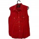 LEE SLEEVELESS SHIRT RED LEE SLEEVELESS SHIRT RED