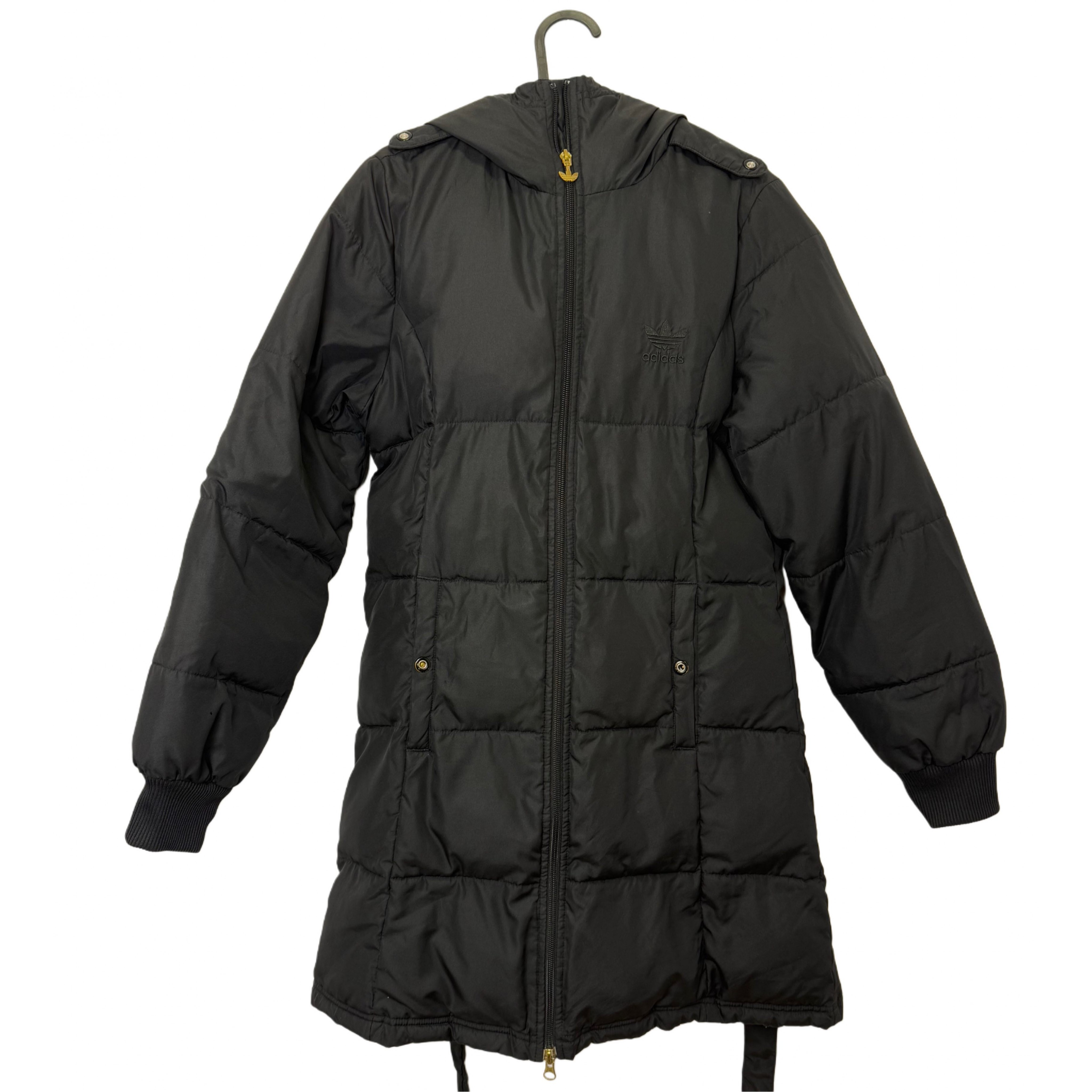 ADIDAS LONG BLACK JACKET ADIDAS LONG BLACK JACKET