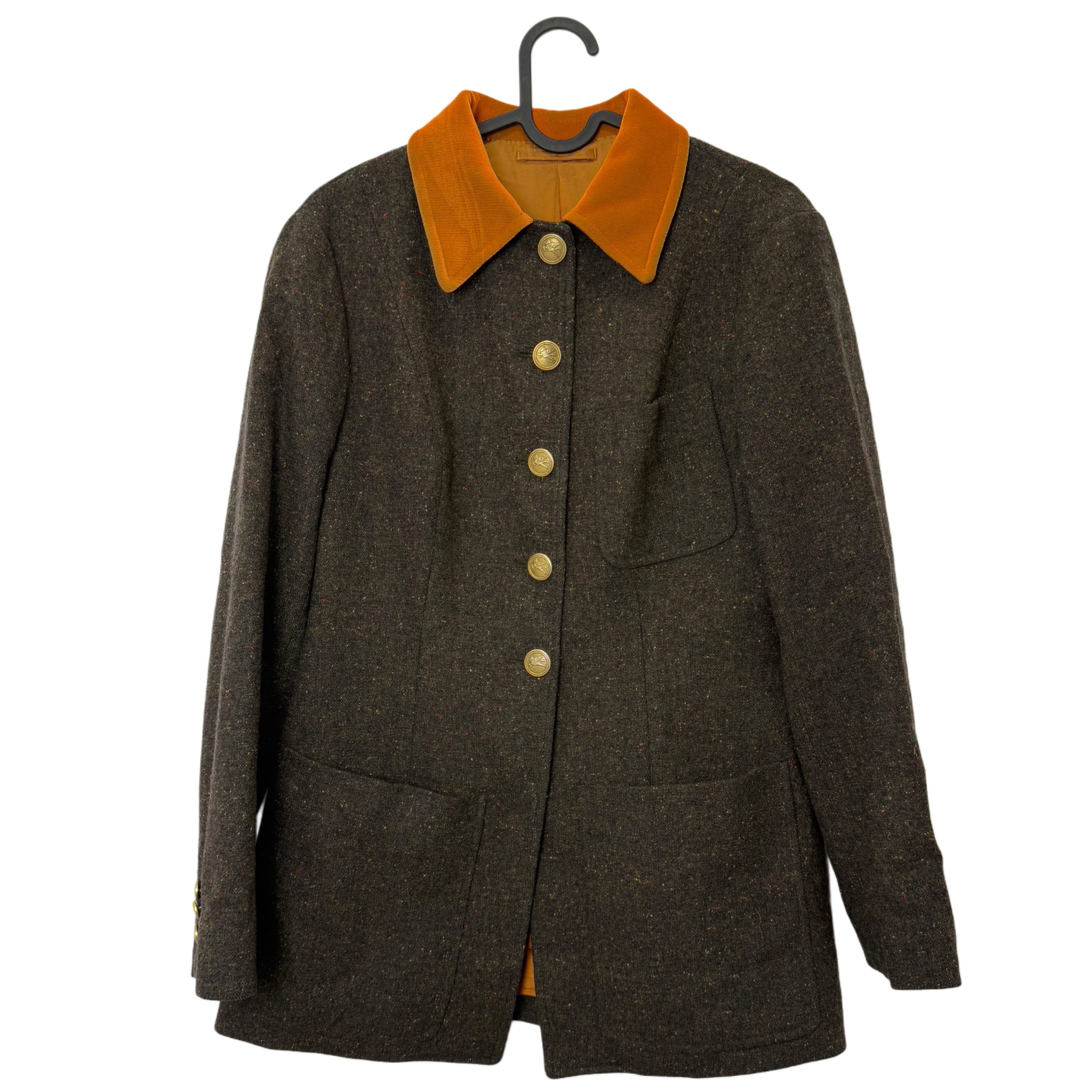 VINTAGE DARK BROWN COAT VINTAGE DARK BROWN COAT